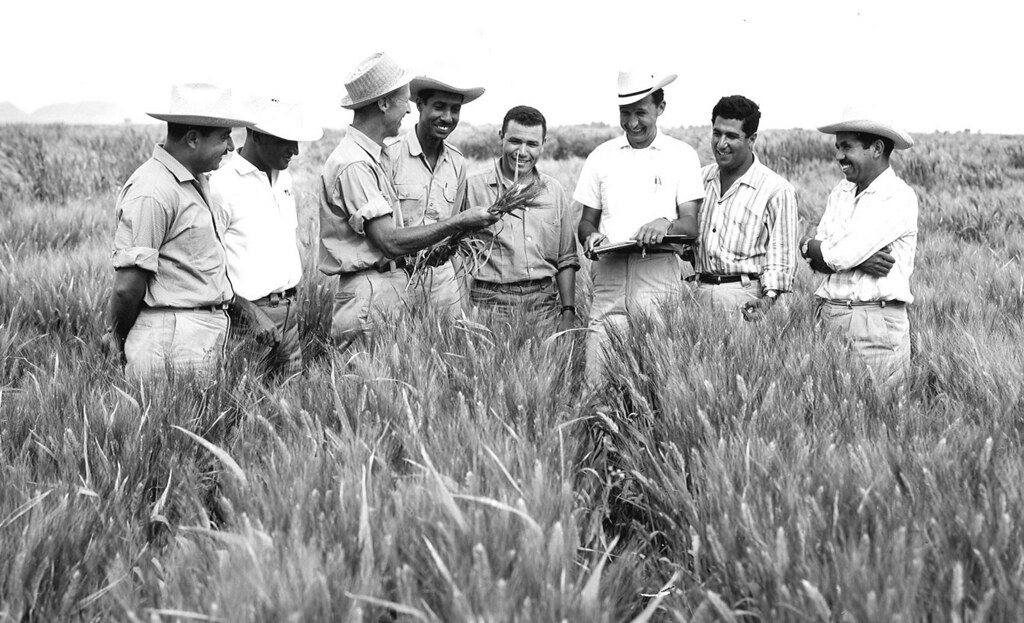 dr. borlaug and meksican people